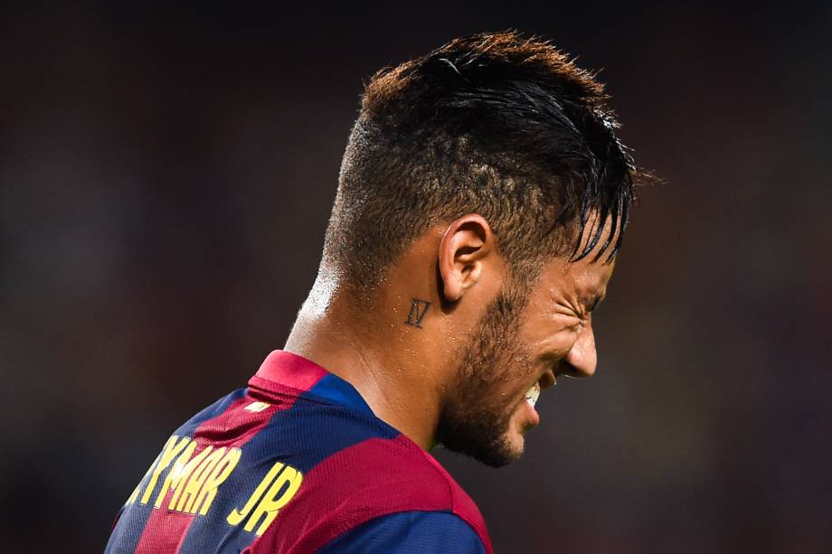 Neymar na vitória do Barcelona sobre o Apoel no Camp Nou - 17/09/2014