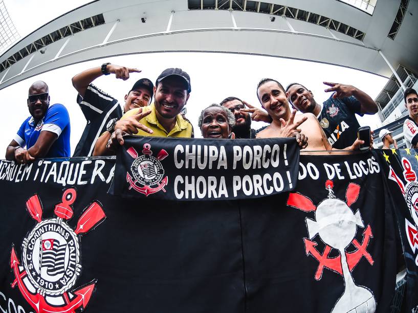 Partida entre Corinthians e Palmeiras, válida pela semifinal do Campeonato Paulista de Futebol 2015