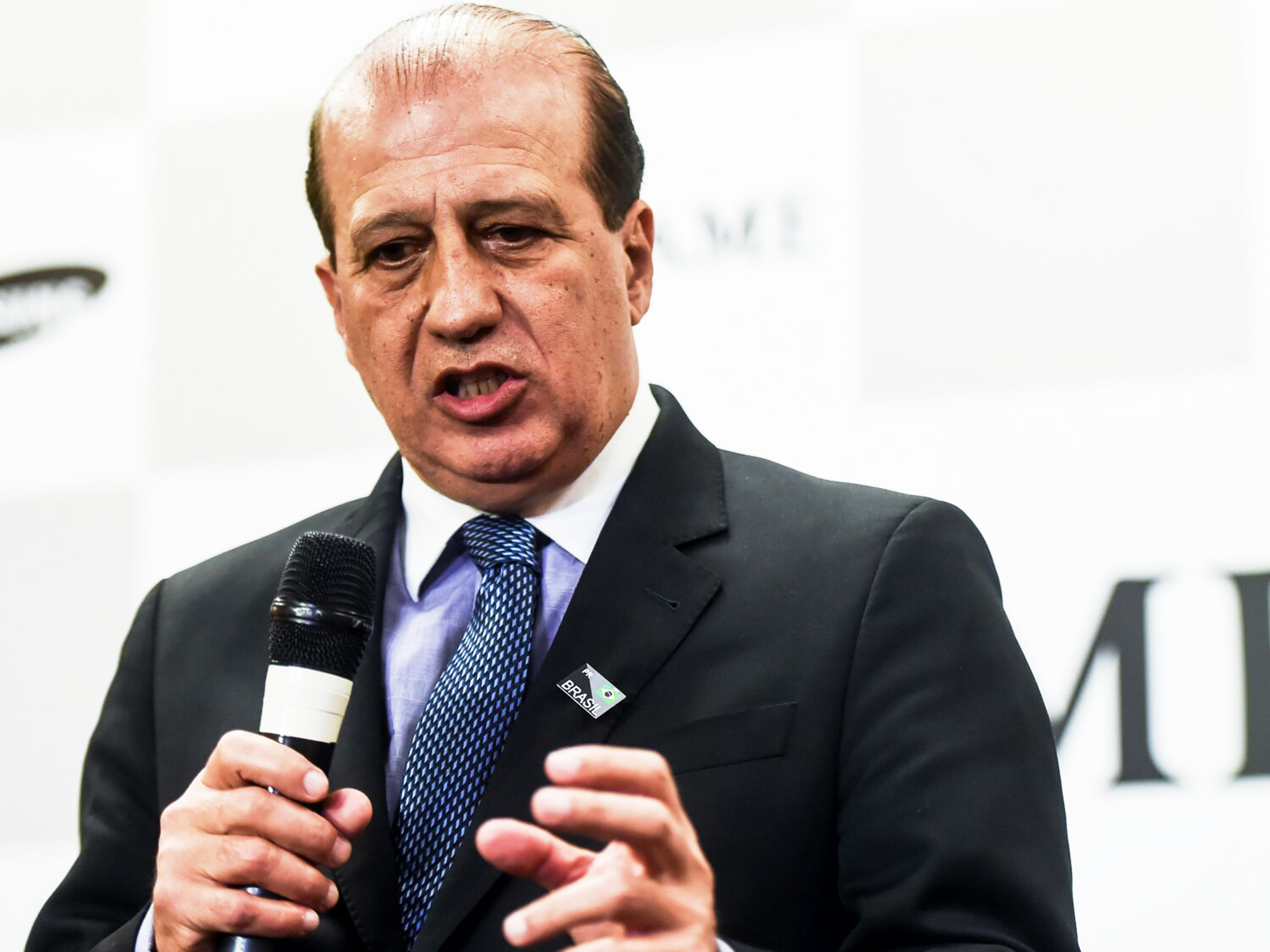 O ex-presidente do TCU, Augusto Nardes, durante o EXAME Fórum 2015