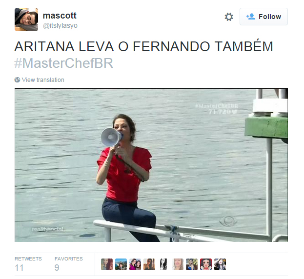 A apresentadora Ana Paula Padrão também quer Fernando longe nesse meme