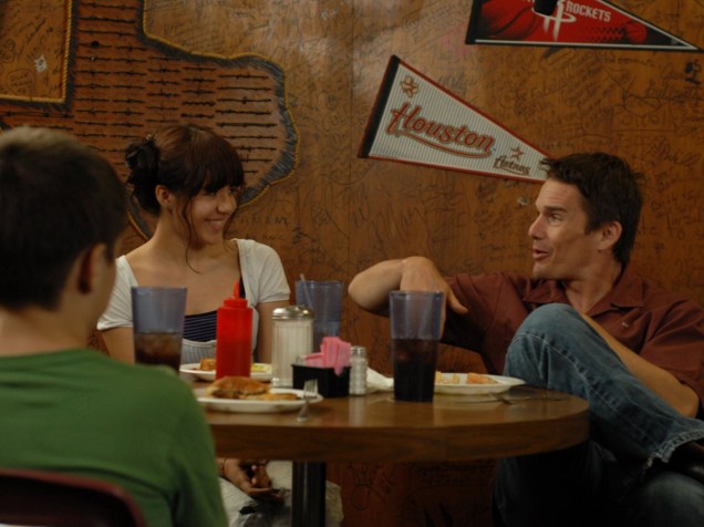 Ethan Hawke e Lorelei Linklater, em cena de Boyhood Ethan Hawke e Lorelei Linklater, em cena de Boyhood