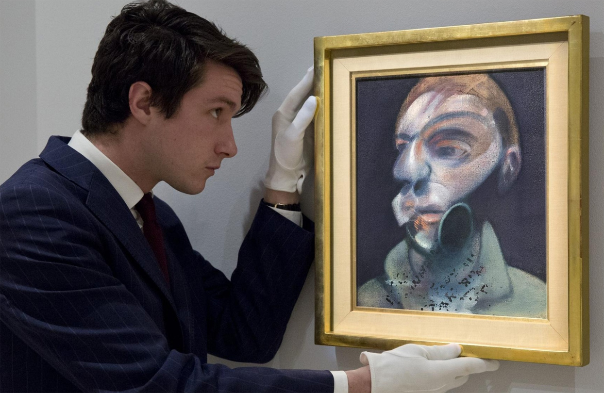 Auto-retrato de Francis Bacon que vai a leilão em julho de 2015, na Sotheby’s