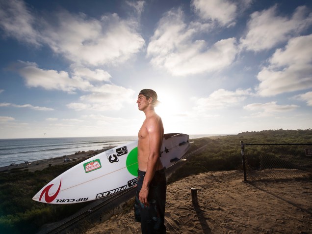 O surfista brasileiro Gabriel Medina em Trestles na Califórnia