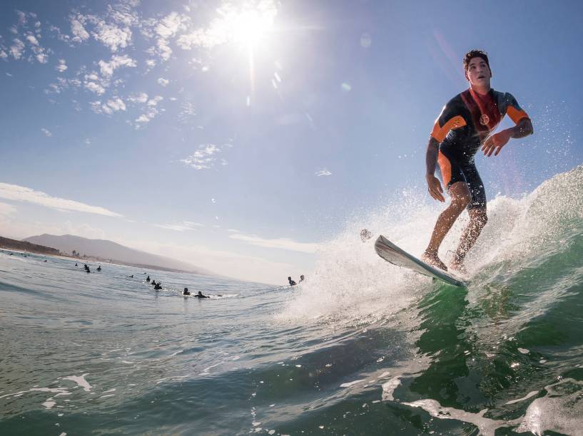 O surfista brasileiro Gabriel Medina em Trestles na Califórnia