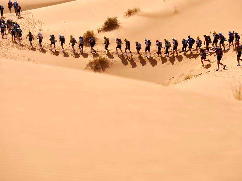 O percurso da ultramaratona corresponde a aproximadamente seis maratonas regulares (42,2 Km)