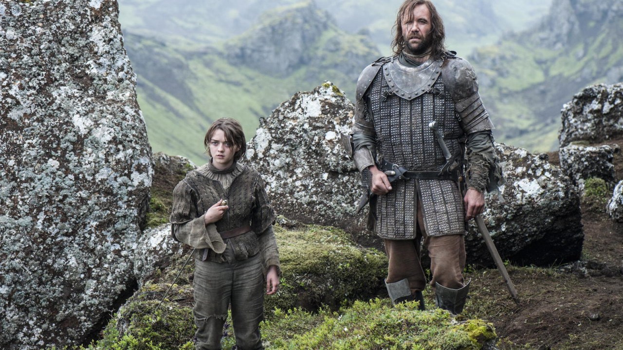 Arya Stark (Maisie Williams) em cena do episódio final da 4ª tem porada de 'Game Of Thrones'