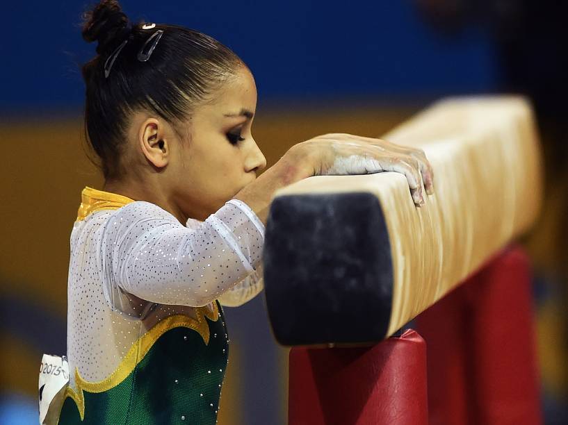 Flávia Saraiva conquistou o bronze na disputa individual geral da ginástica artística nos Jogos Pan-Americanos de Toronto, no Canadá