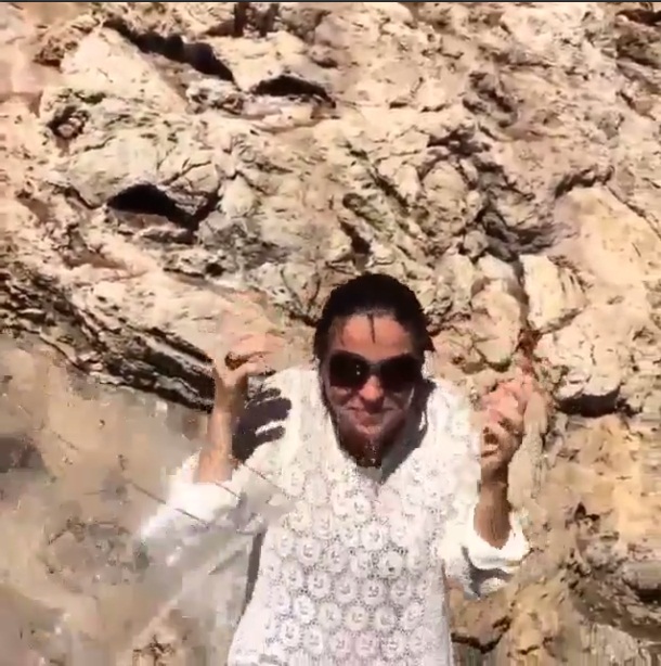 Giovanna Antonelli e Pedro, seu dublê para a novela 'Sol Nascente'