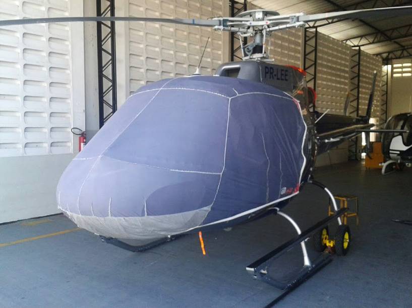 Helicóptero apreendido pela Polícia Federal