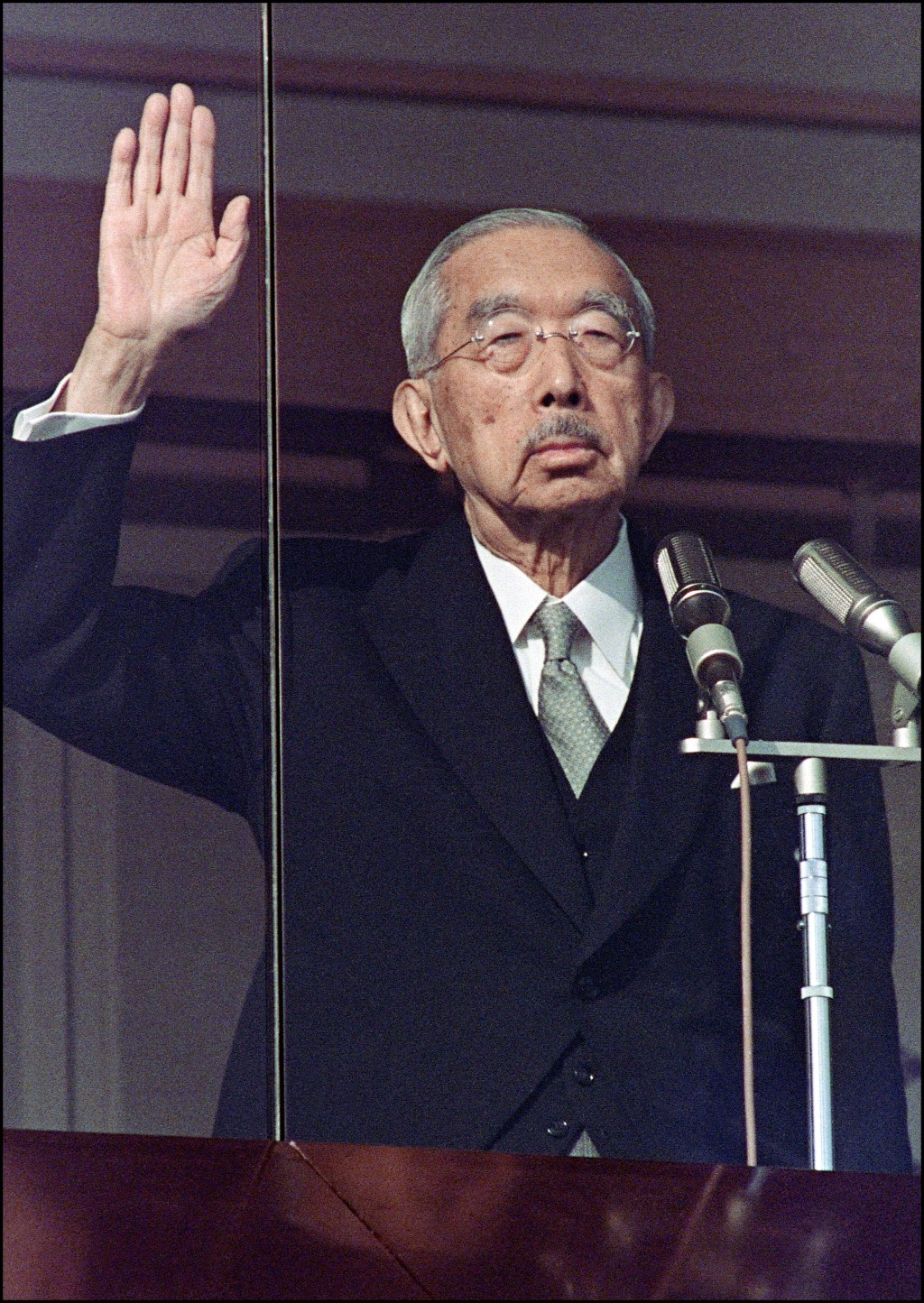 Hirohito, imperador do Japão em 1986