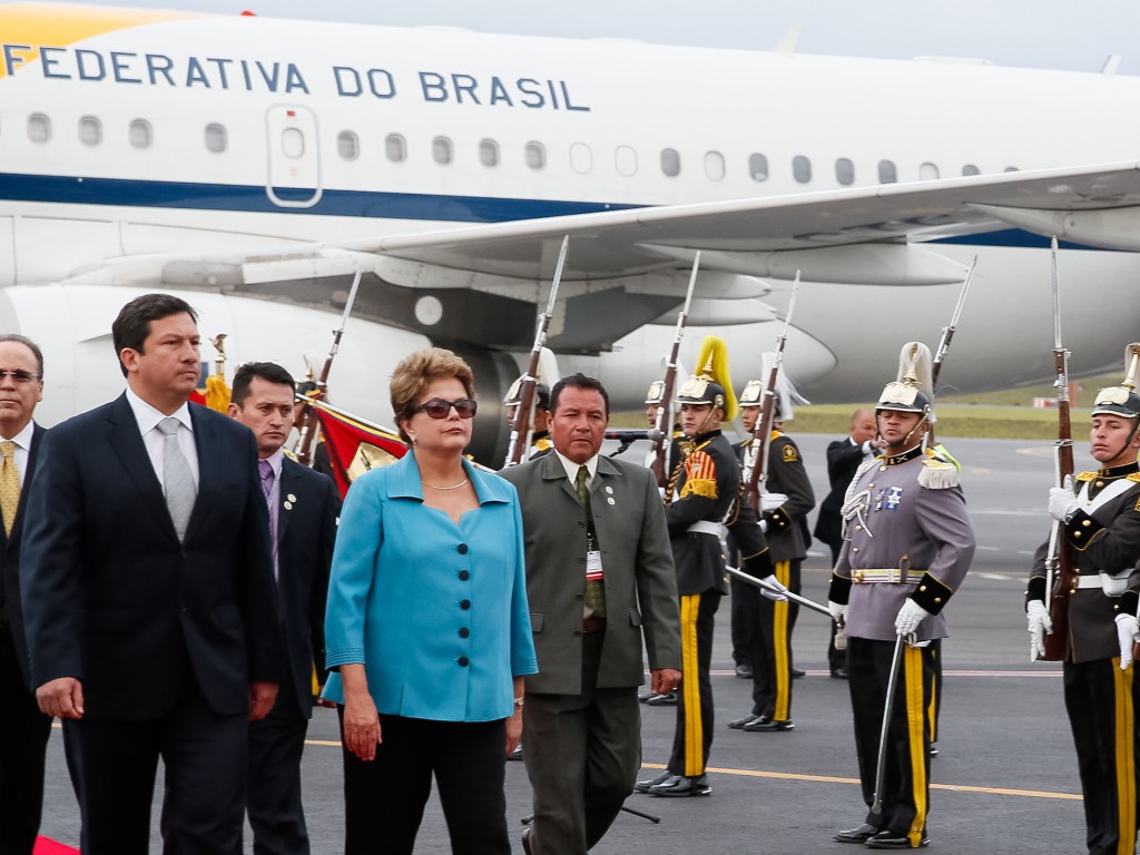 Presidente Dilma Rousseff em Quito, no Equador