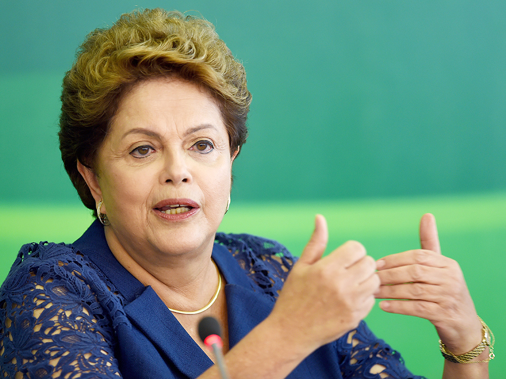 A presidente Dilma Rousseff durante café da manhã com jornalistas no Palácio do Planalto