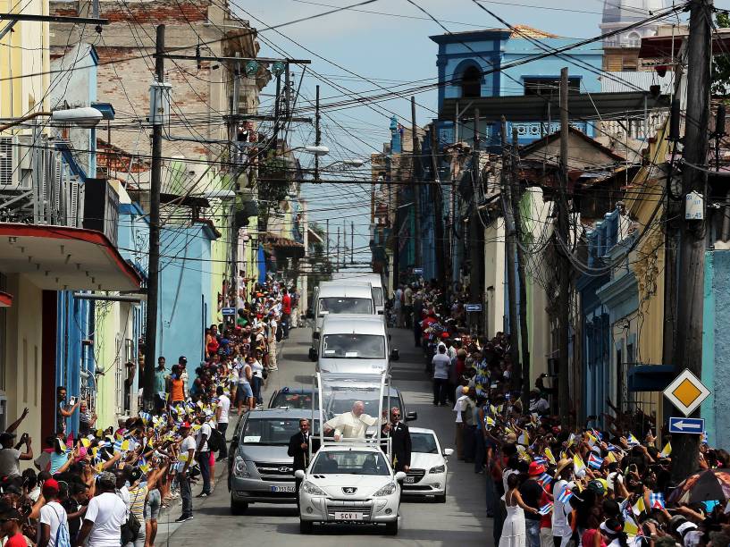 Papa Francisco passeia por Santiago de Cuba - 22/09/2015