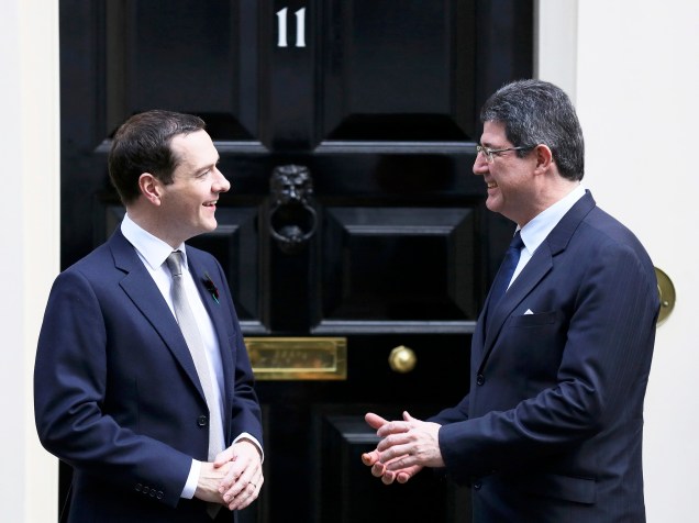 O ministro da Fazenda, Joaquim Levy, se reúne com o chanceler do Tesouro britânico, George Osborne, em Londres - 29/10/2015
