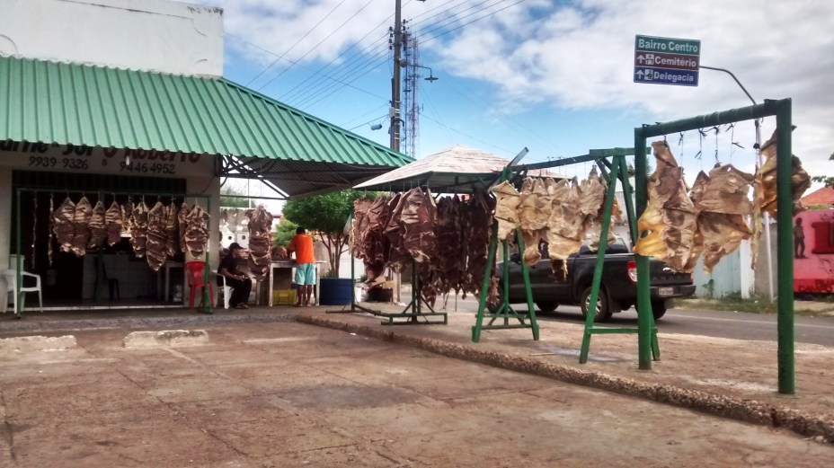 Carne de sol típica da região em Campo Maior, cidade onde o traficante foi detido ao fugir de Castelo do Piauí
