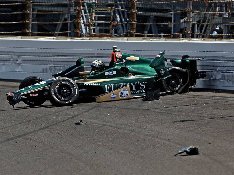 Ed Carpenter sofre acidente durante as 500 milhas de Indianápolis