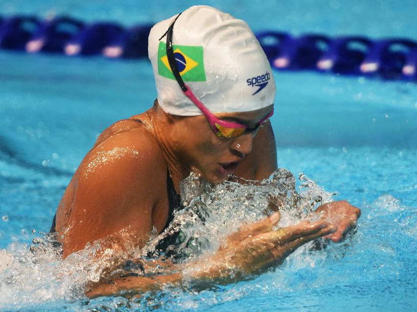 Jhennifer Conceição na prova feminina dos 100m nos Jogos Pan-Americanos de Toronto, no Canadá - 17/07/2015