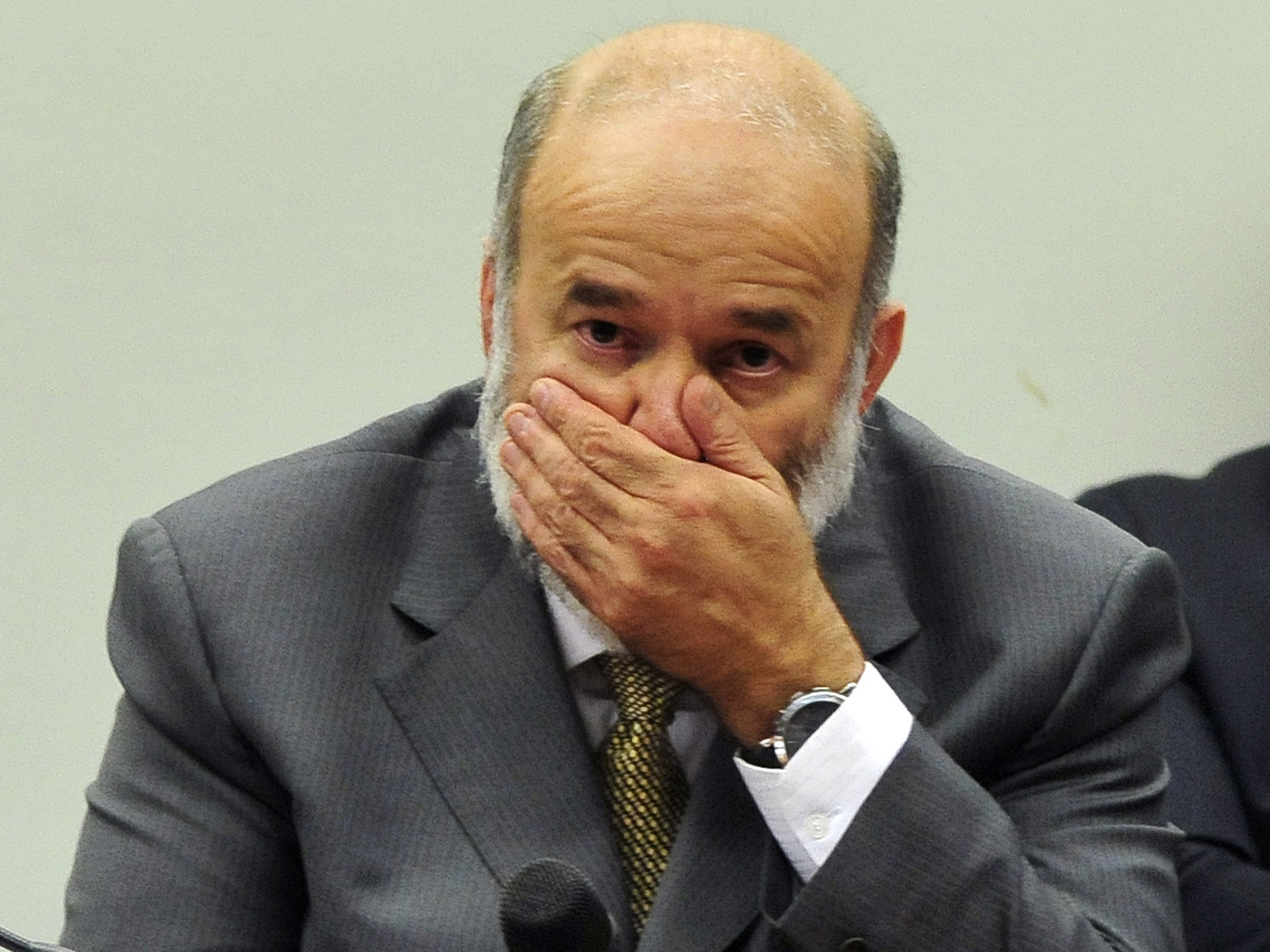 O tesoureiro do PT, João Vaccari Neto, depõe na CPI da Petrobras