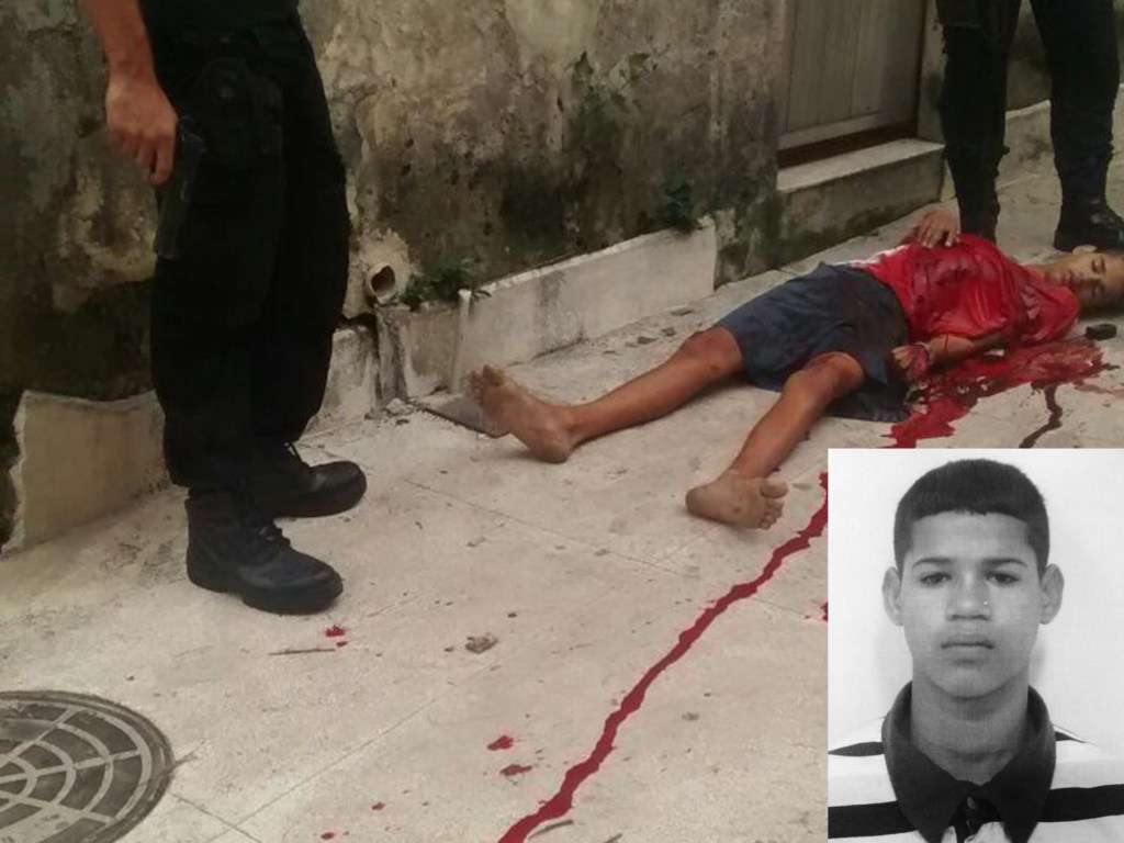 Eduardo Felipe Santos Victor, de 17 anos, morto no Morro da Providência: policiais forjaram confronto