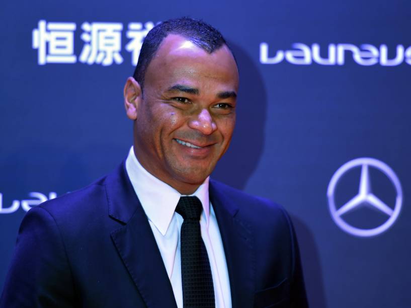 O ex-jogador de futebol, Cafu, compareceu à cerimônia do Prêmio Laureus 2015