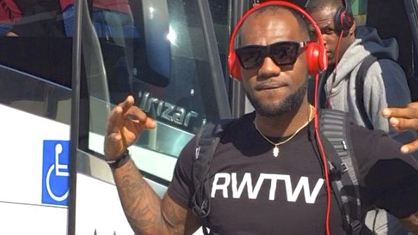 LeBron James na chegada ao Rio de Janeiro