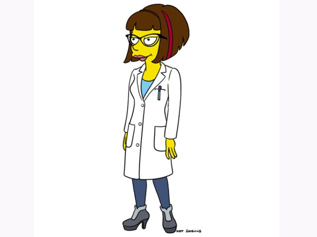 Lena Dunham em sua versão Simpson