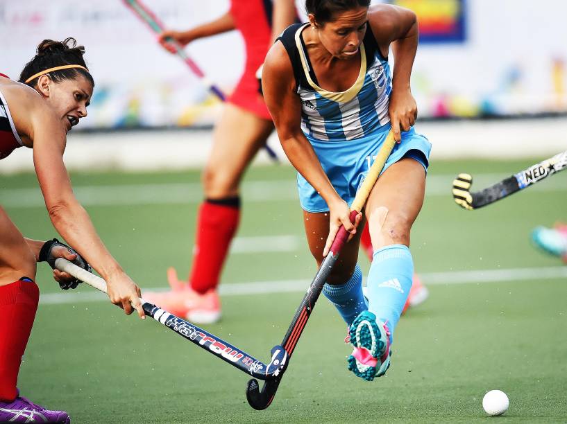 Leonas Argentina do Hóquei sobre a grama fica com a prata no Pan de Toronto