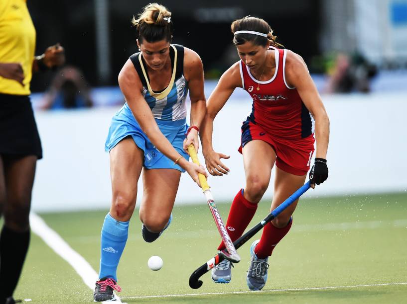 Leonas Argentina do Hóquei sobre a grama fica com a prata no Pan de Toronto