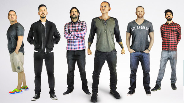 A banda de rock Linkin Park, impressa em 3D