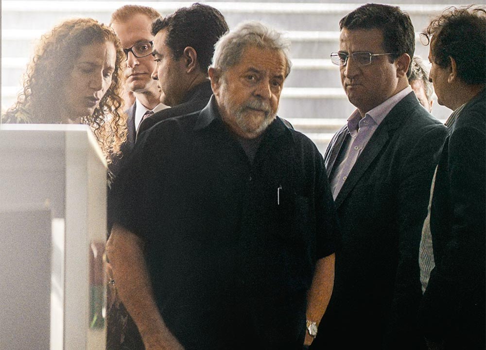 CONDUZIDO - Por segurança, a força-tarefa da Lava-Jato ouviu o depoimento de Lula no Aeroporto de Congonhas