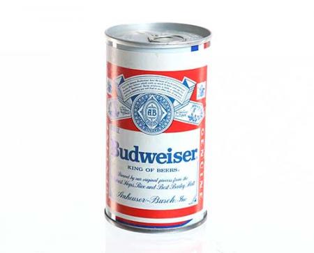 Esta lata de Budweiser foi feita especialmente para a série