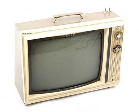 Este televisor ficava na sala de Peggy Olson