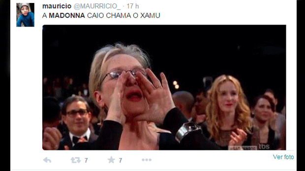 A foto de Meryl Streep que fez sucesso no Oscar também foi utilizada nas piadas