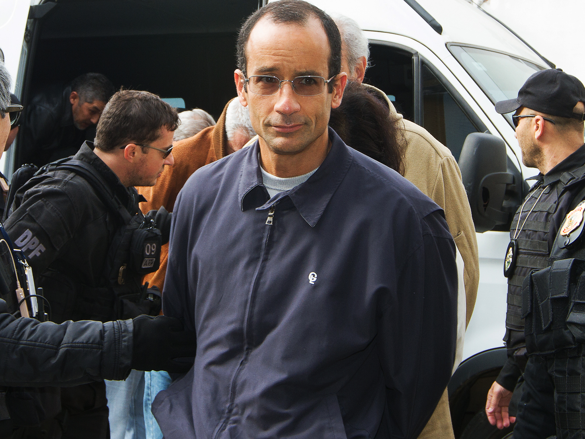Marcelo Odebrecht da construtora Odebrecht é encaminhado para o IML de Curitiba (PR), na manhã deste sábado (20)