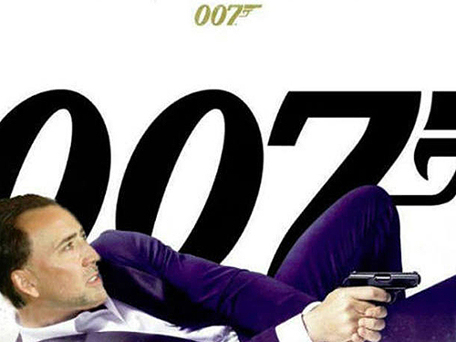 No lugar de 007 - Skyfall, internautas fizeram o 007 - Cagefall