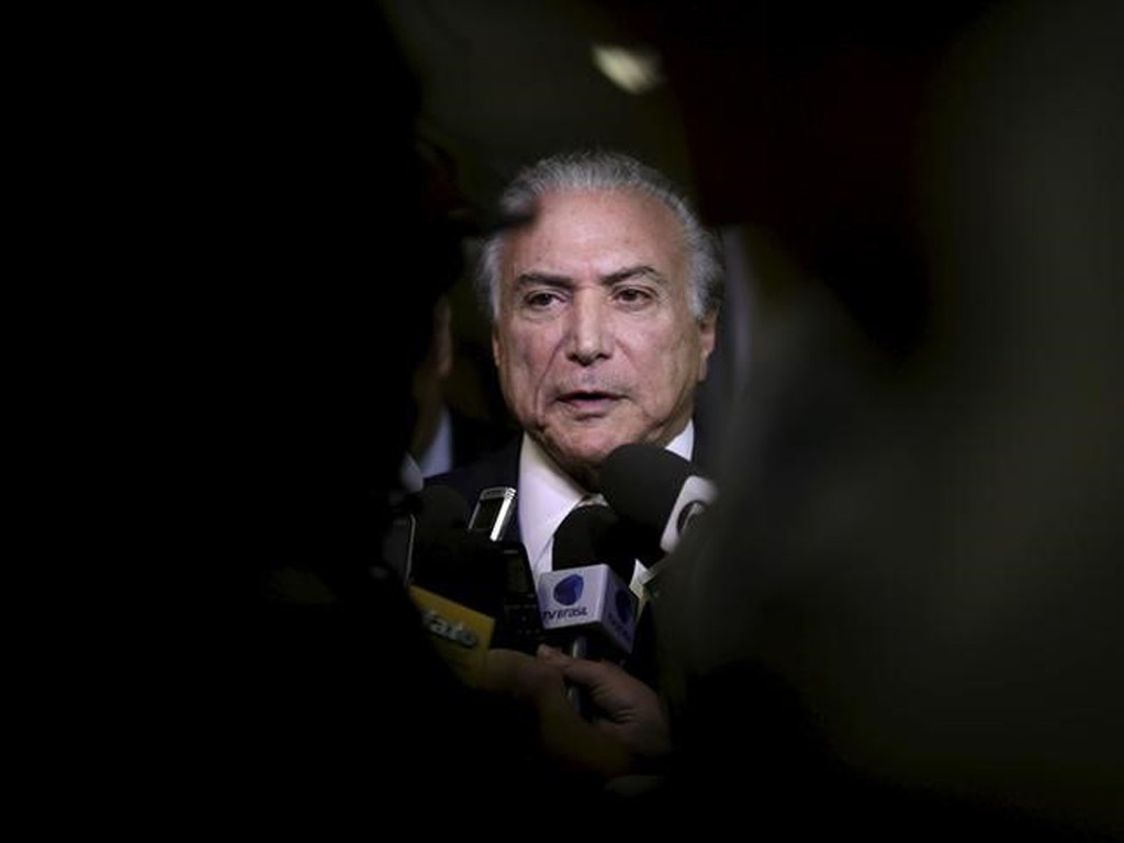 Vice-presidente do Brasil, Michel Temer, após evento em Brasília - 06/10/2015