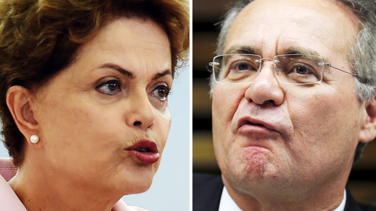 Renan Calheiros foi ao Planalto para conversar com Dilma Rousseff sobre o pré-sal