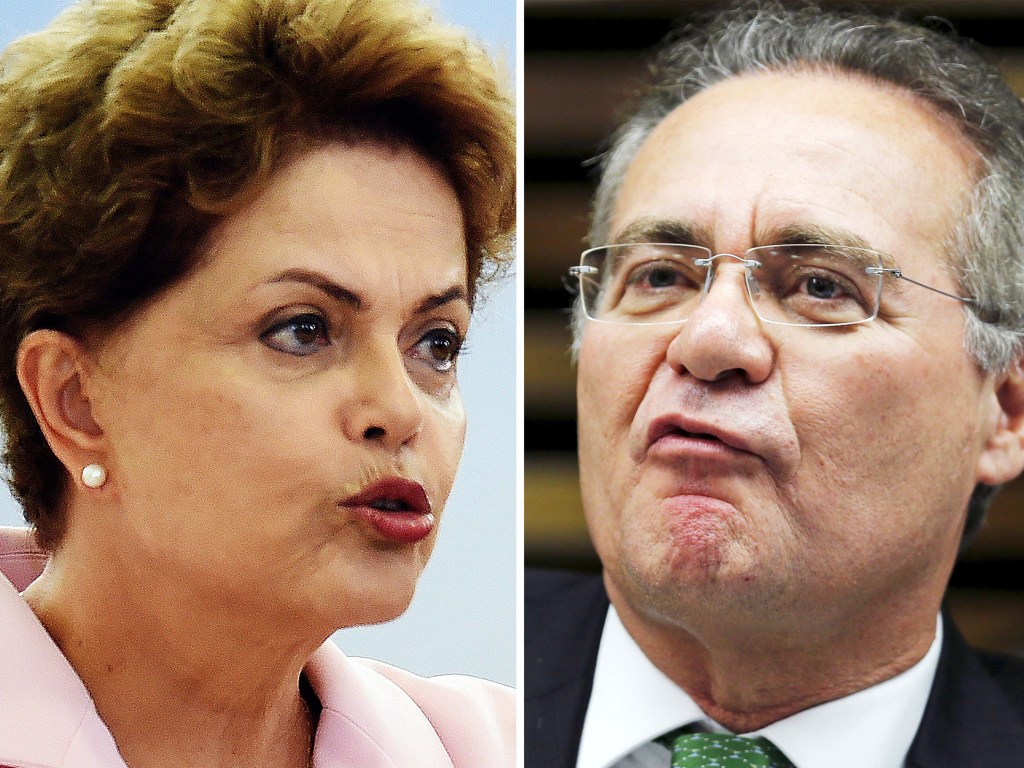 Dilma Rousseff e Renan Calheiros, o fiador do Planalto