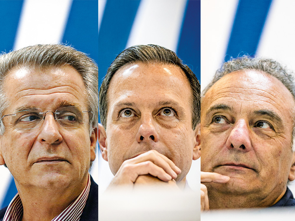 CADA UM POR SI - Andrea Matarazzo, João Doria Jr. e Ricardo Tripoli disputam a indicação do PSDB para concorrer em São Paulo