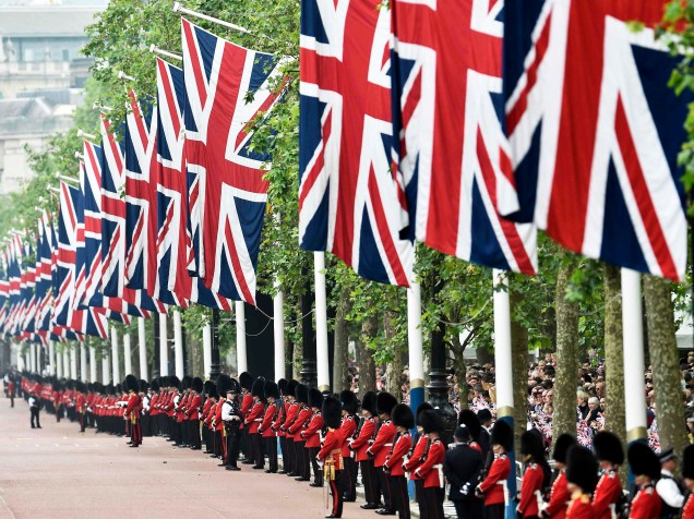 Parada Trooping the Colour, que celebra o aniversário da rainha Elizabeth II, em Londres, na Inglaterra - 11/06/2016