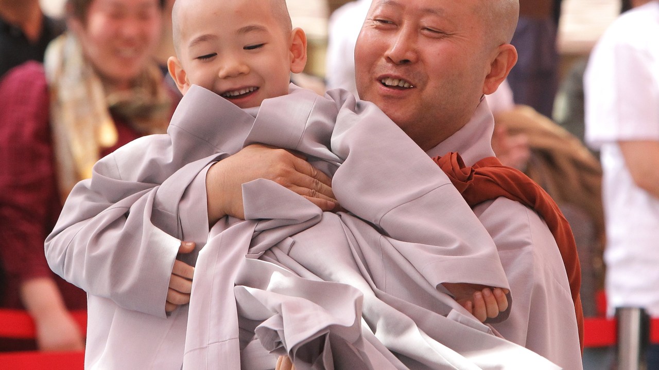 Cerimônia budista na Coreia do Sul