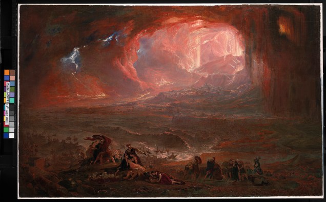 The Destruction of Pompeii and Herculaneum, 1822, restaurada em 2011, de John Martin (1789-1854)