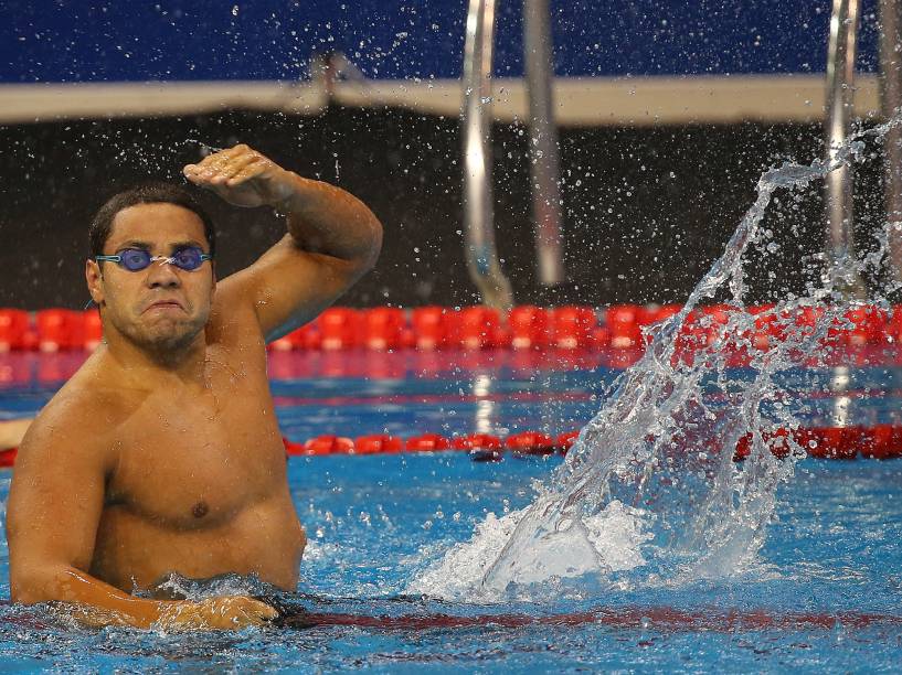 Felipe França Silva durante campeonato em Doha