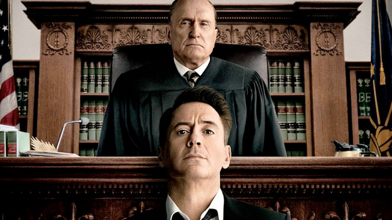Robert Duvall e Robert Downey Jr. no cartaz do longa 'O Juiz'