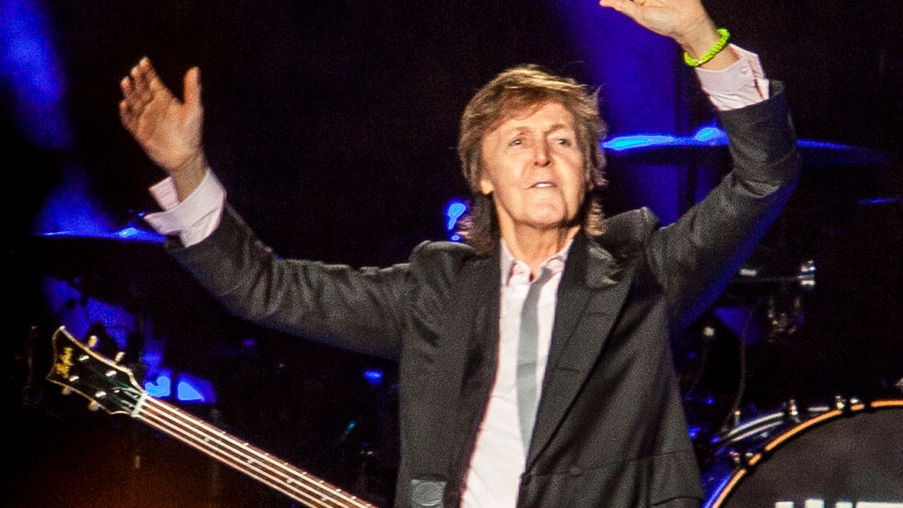 Paul McCartney durante show em São Paulo