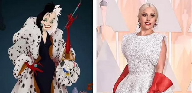 Mas Lady Gaga não poderia aparecer bem vestida no Oscar. Ou não seria Lady Gaga