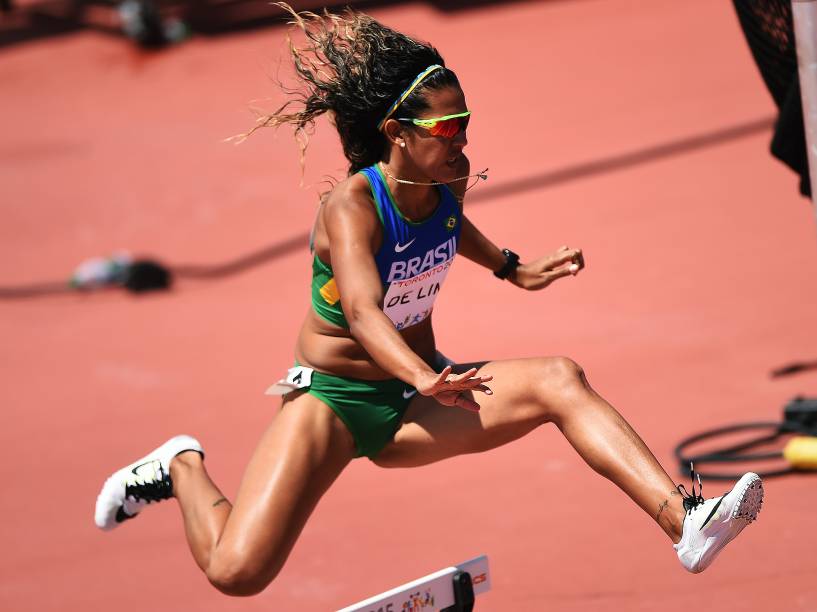 Competição de atletismo durante os Jogos Pan-Americanos 2015, em Toronto, Canadá