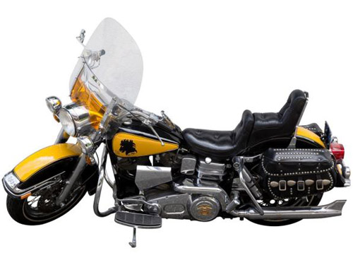 Motocicleta que o ator utilizou em Rocky III: O Desafio Supremo (1982)
