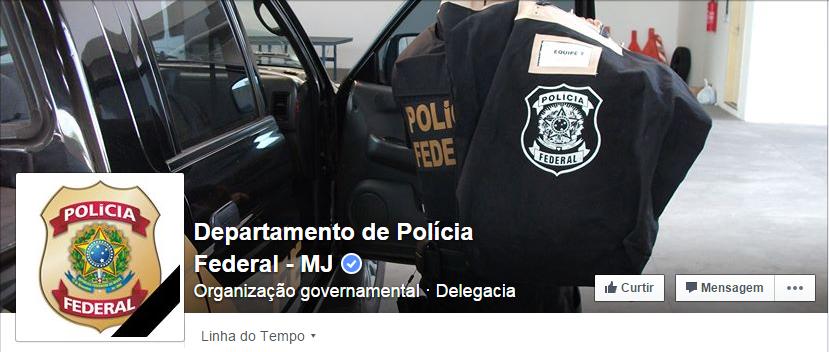 Facebook da PF: luto