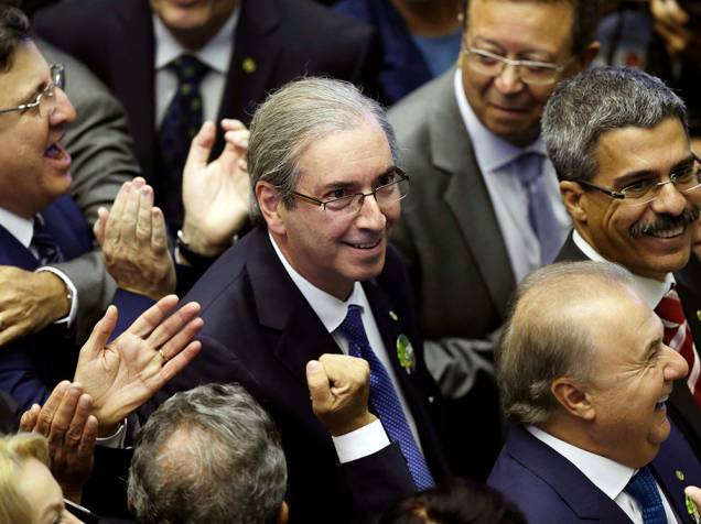 Candidato à presidência da Câmara, o deputado Eduardo Cunha